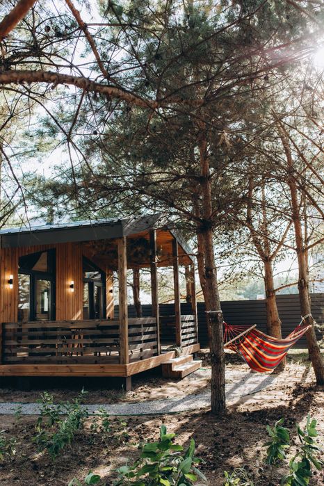 Котедж у сосновому лісі під Києвом. Камін. Вініл. Чан. Баня