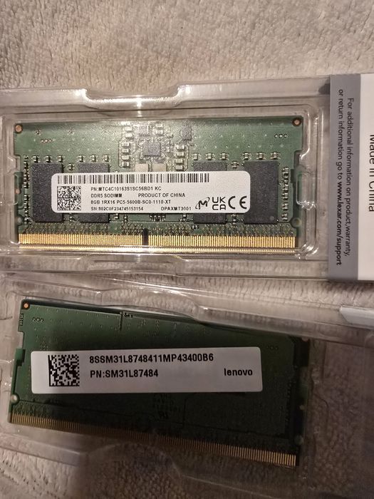 So-Dimm ddr5, 5600 16 GB ram do laptopa