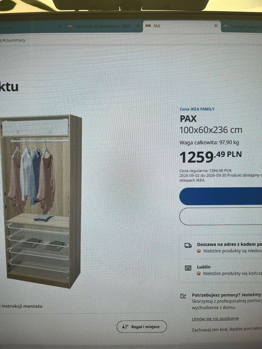 Szafa Pax Ikea stan idealny!