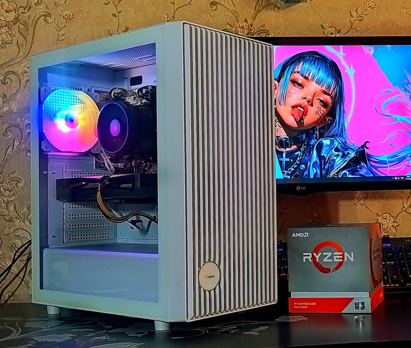 RTX3050 8gb/ Ryzen 5 3600/ B450/ 16gb DDR4 SSD s-AM4 игровой компьютер