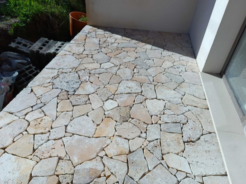 Travertino irregular - crazy paving 7m2
