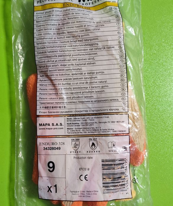 Rękawice. Professionnel