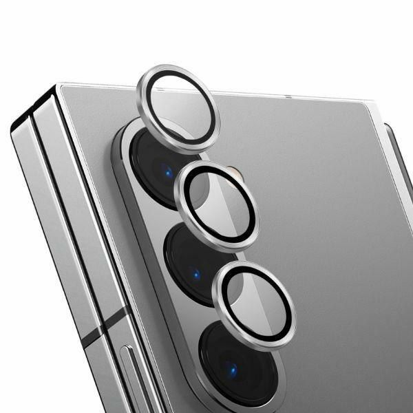 UNIQ Optix Aluminium Camera Lens Protector Sam Z Fold 6 F956 sterling silver szkło na obiektyw aparatu z aplikatorem