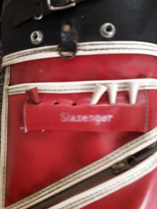 Golfe vintage - trolley, saco e tacos Slazenger