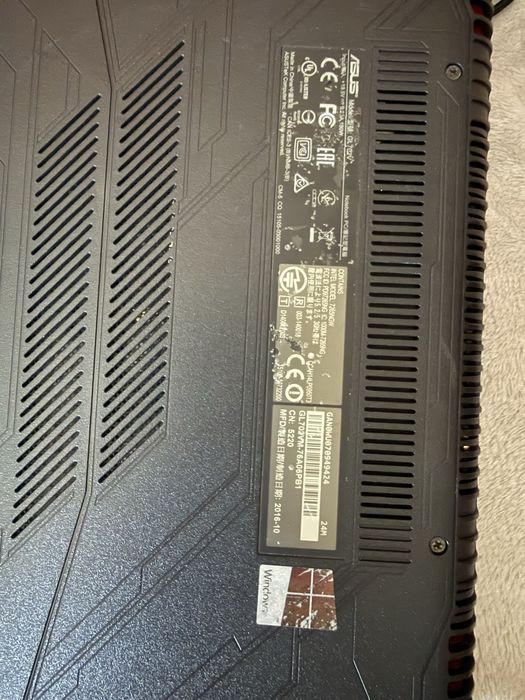 Portatil asus GL 702V