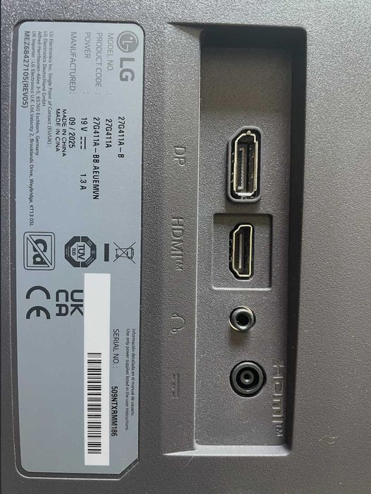 Monitor Gaming LG UltraGear 27G411A | 27'' | 144Hz | Full HD