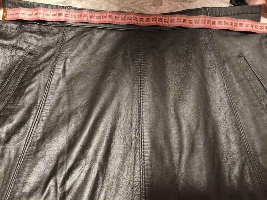 Юбка кожаная, длинная