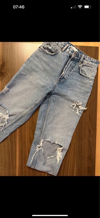 Spodnie dzinsowe zara S boyfriend mom fit