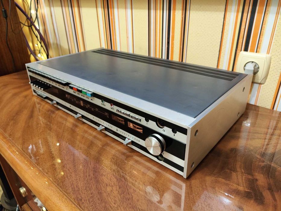 Усилитель ресивер Nordmende 7500ST, стрелочные индикаторы, 11кг звука