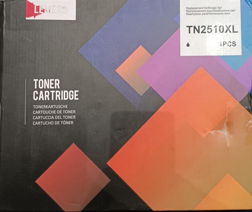 Zestaw 4x Toner do Brother TN-2510XL (TN2510XL) Black / Czarny - NOWE