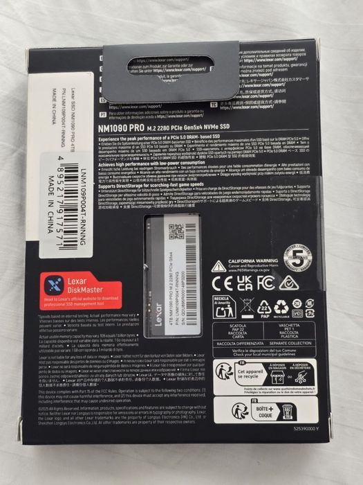 Nowy SSD Lexar NM1090 PRO 4TB - PCIe 5.0, Nieotwierany
