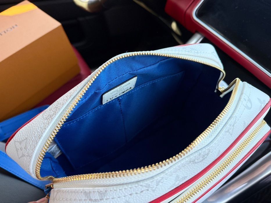 Louis vuitton x nba kriswu сумка белая мужская через плечо