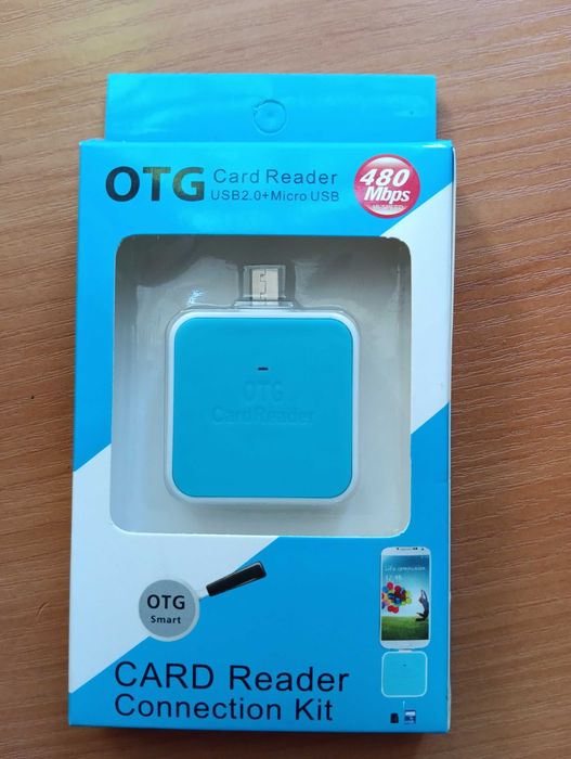 OTG micro USB card reader Кардрідер для телефона (micro SD, SD)
