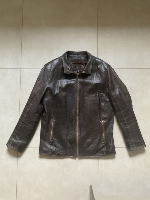 Kurtka męska Ochnik - naturalna skóra, L