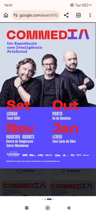 Bilhetes Commedia a La Carte