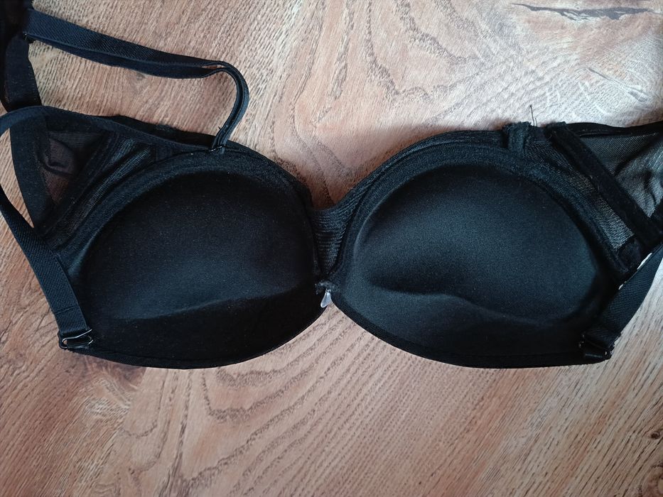 Biustonosz push up Black Fuschia