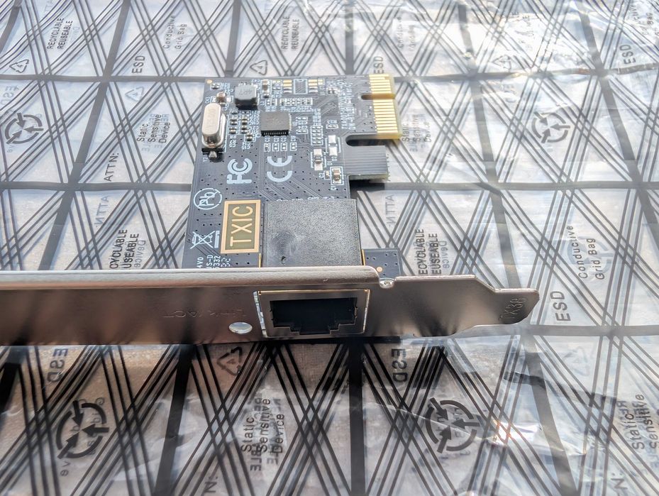 Vendo placa de rede 2.5g pciexpress nova em folha