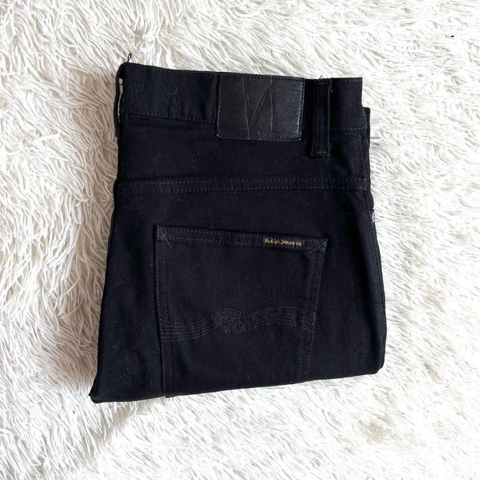 Nudie Jeans чоловічі чорні джинси, органічна бавовна,  W34 L30