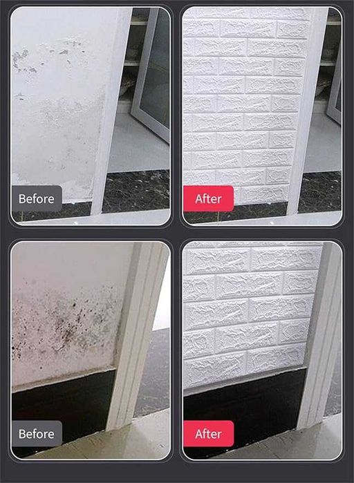 50szt samoprzylepnych paneli ściennych 3D design kamienia 35x38,5cm