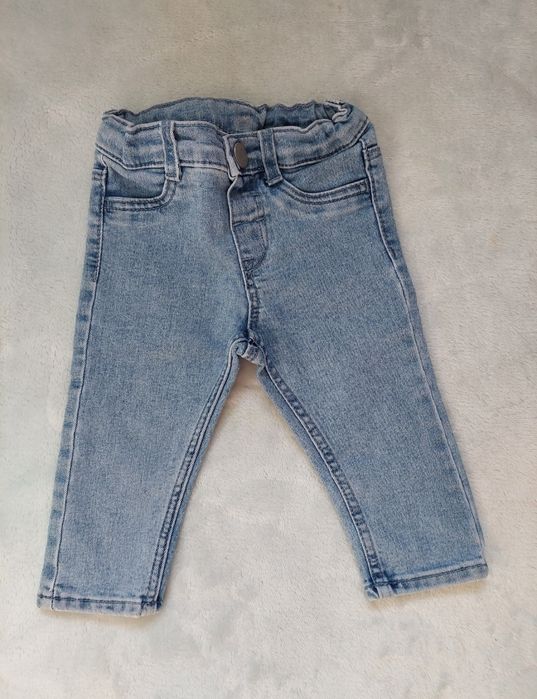 Jeansy spodnie niemowlęce H&M r.68