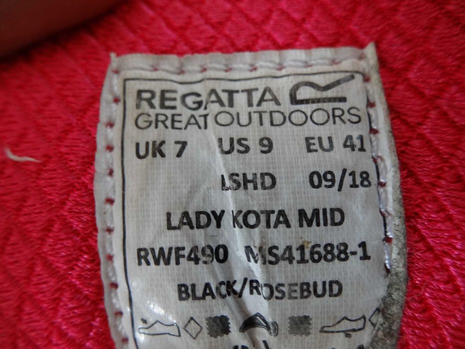 Buty REGATTA KOTA MID roz 41 WATERPROOF Isotex Trekkingowe Turystyczne
