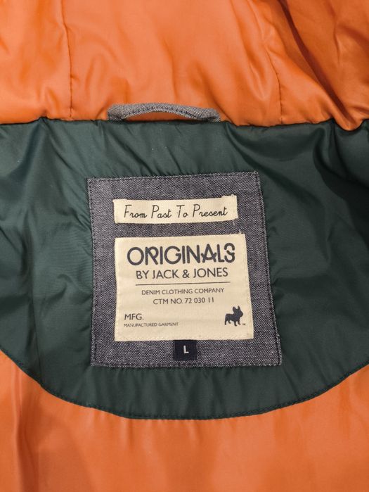 Kurtka męska zimowa Jack & Jones rozmiar L zielona