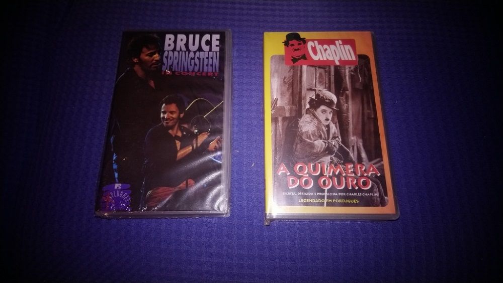 “Bruce Stringsteen” – Concerto + “ A Quimera do Ouro” – Filme (VHS)