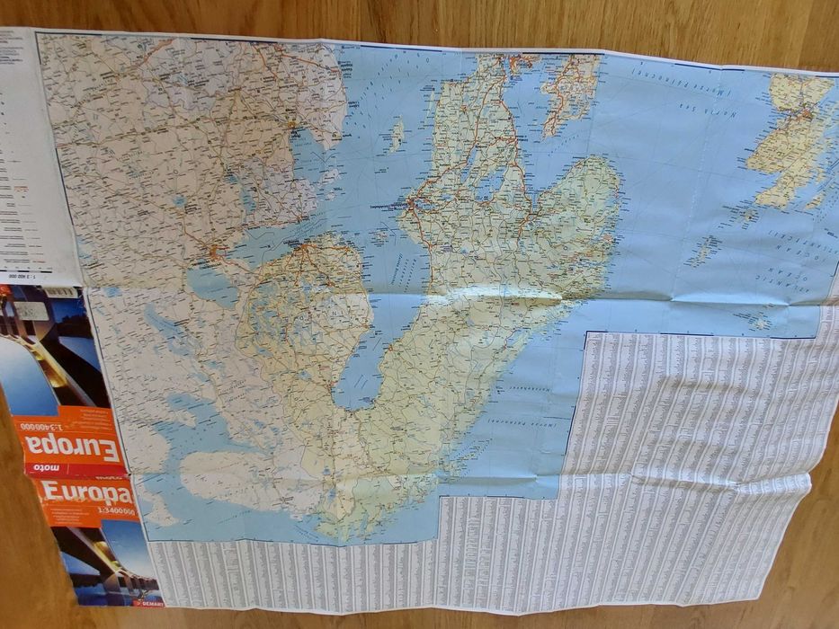 Mapa Europy dla motocyklistów