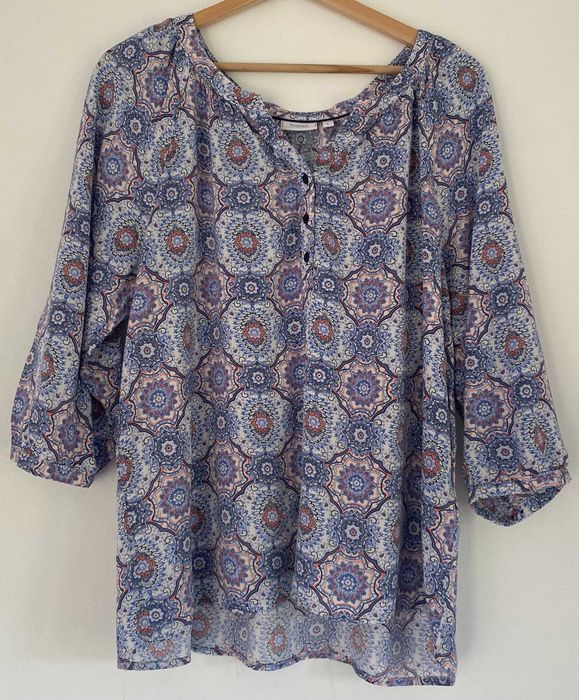 Fransa koszulowa bluzka damska 3/4 rękaw L / 40 - idealny stan