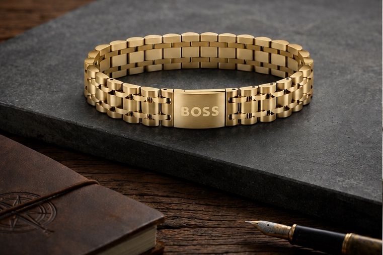 Мужской стильный браслет Hugo Boss / На Подарок