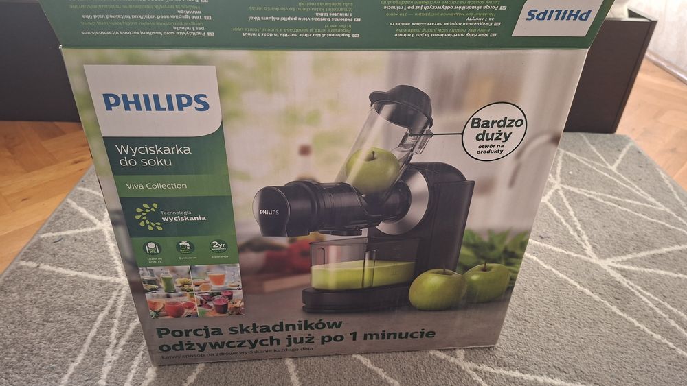 Wyciskarka PHILIPS do owoców i warzyw NOWA na gwarancji