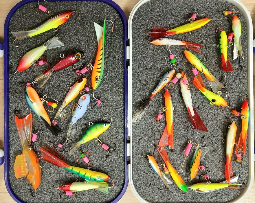 Комплект для зимової рибалки. Ледобур топові балансири  вудки та інше