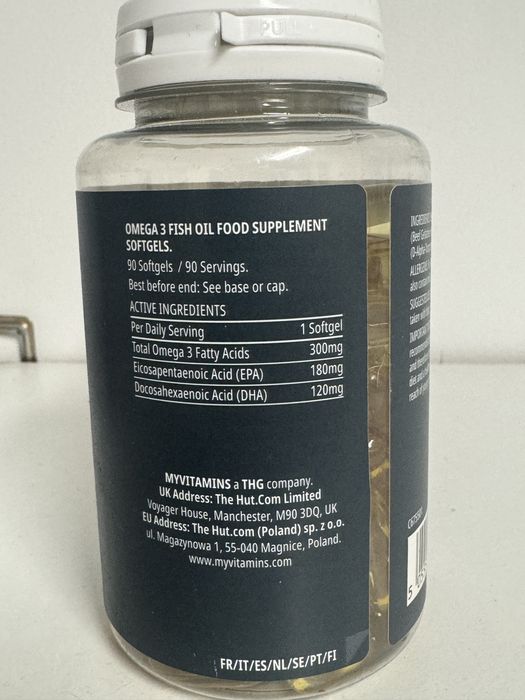 Myprotein essential omega 3, 90 kapsulek