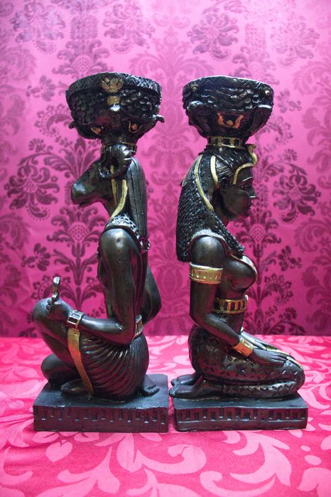 Figurki Khnum i Hathor
