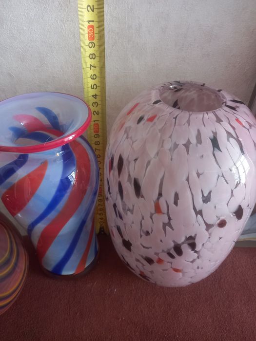 Вазы Ручная работа. Цветное.Гутное. Стекло.