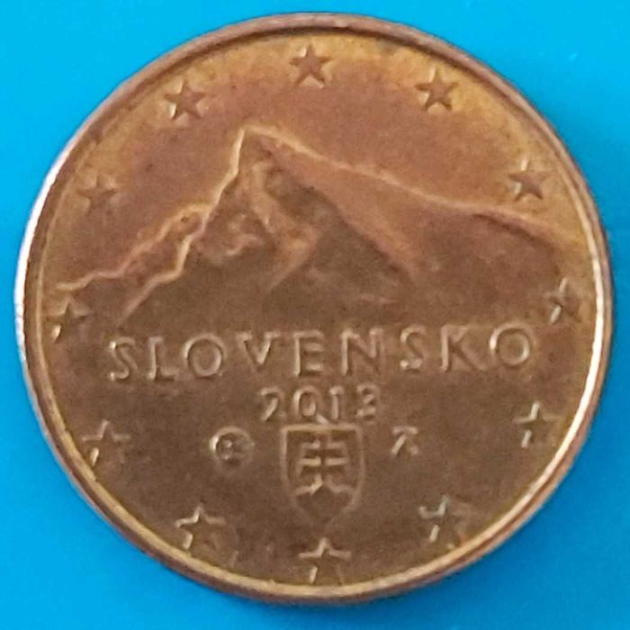 1 Cêntimo de 2012 da Eslováquia