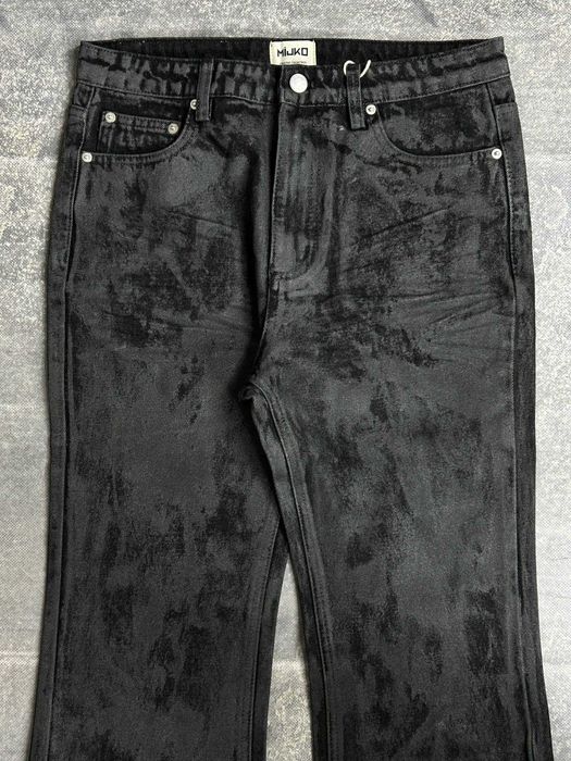 Джинси чорні штани черные flared клеш джинсы кльош jeans spots S M L