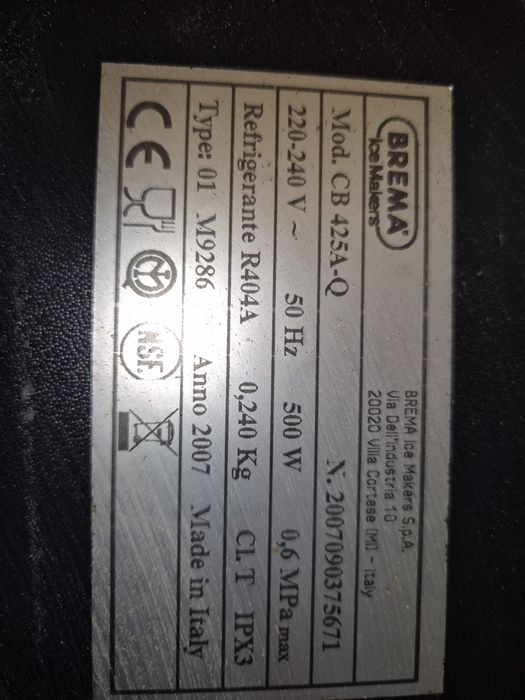 Máquina de fabricar gelo