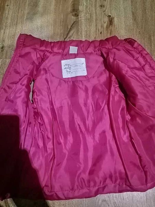 Różowy Bezrękawnik dla dziewczynki 104/110cm id. (144)