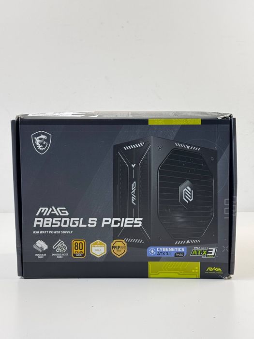 Блок живлення MSI MAG A850GLS PCIE5 (ATX, 850 Вт, 80 PLUS Gold, повністю модульний) (306-7ZPIY11-CE0)