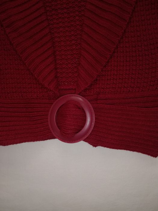 Casaco malha vermelho, novo