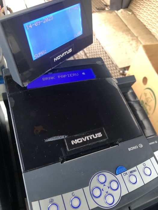 Kasa fiskalna Novitus Bono e używana,sprawne