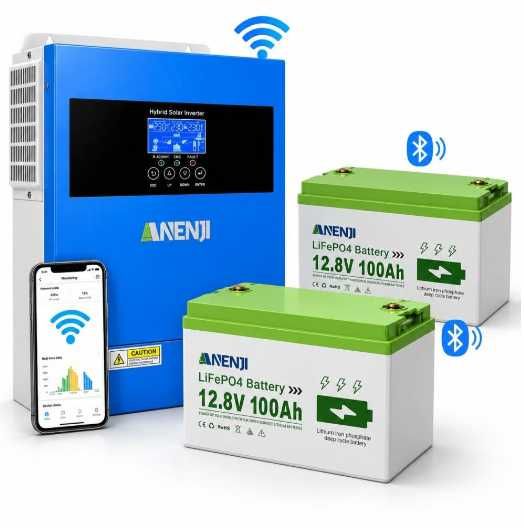 Акумулятор Humsienk BMS LiFePO4 12V/160Ah 150A для для резервного живлення Інвертор Комплект