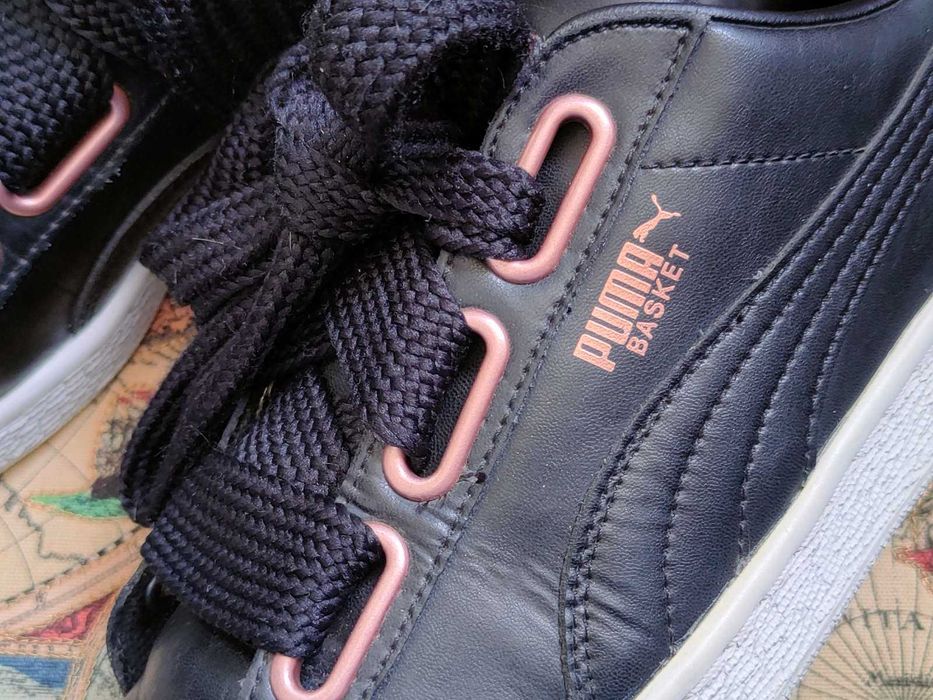 Классные кожаные кроссовки Puma. Размер 38,5, 25см.