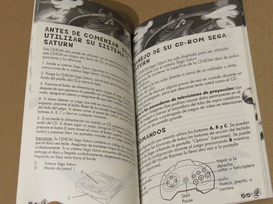 Manual Rayman Sega Saturn