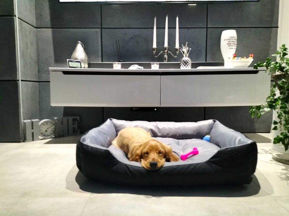 Mocne Legowisko Dla Psa Kota Wodoodporne 75x65 cm + Gratis 2x poduszki