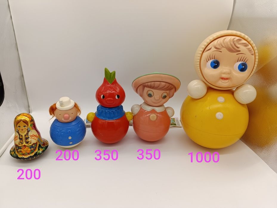 Радянська дитяча іграшка лялька неваляшка СССР чеполіно велика іграшка