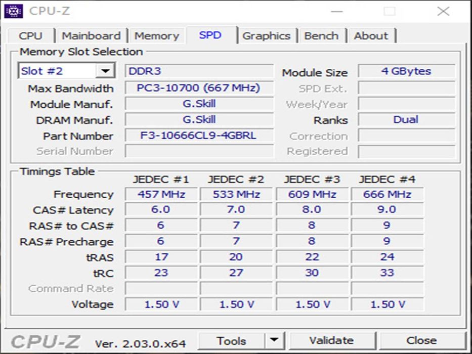 DDR3 8GB G.SkiLL RipJaws 10600 -Komputer