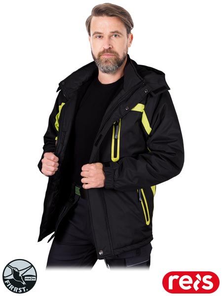 Ciepła kurtka do pracy HERMAN, regulacje, kieszenie, kaptur XL