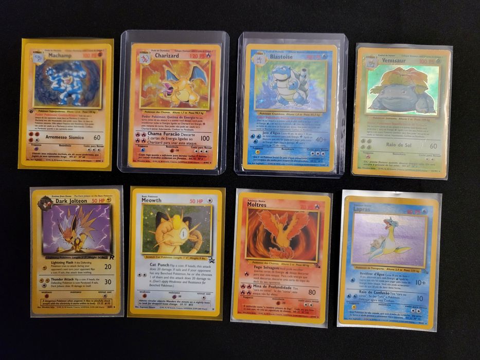 Cartas Pokémon Antigas Raras Originais Blastoise Charizard Venusaur